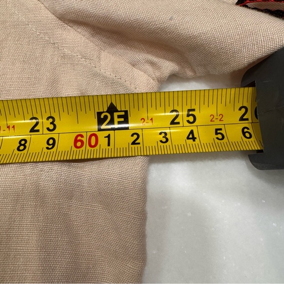 B52 Women’s Collared 1/2 Button Up Pullover Blouse Linen Tan Sz XXL NWT - Picture 6 of 12